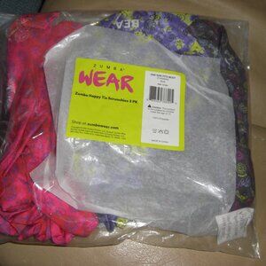 Zumba Happy Tie Scrunchies - 3 designs